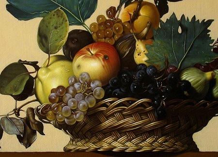 Canestra di Frutta di Caravaggio - Dettaglio