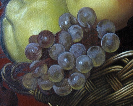Canestra di Frutta di Caravaggio - Uva Chiara 
