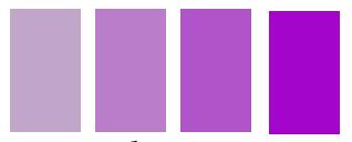 Saturazione del colore viola