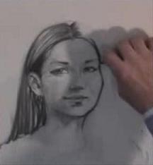 Come disegnare il ritratto di una donna con il carboncino